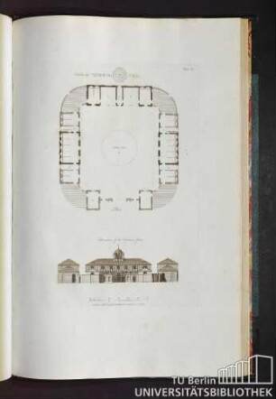 Plate 21. Stables at Tendring Hall. Elevation of the Entrance front.