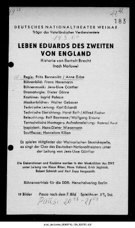 Leben Eduards des Zweiten von England