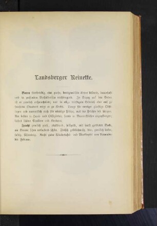 Landsberger Reinette.