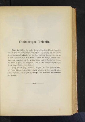 Landsberger Reinette.