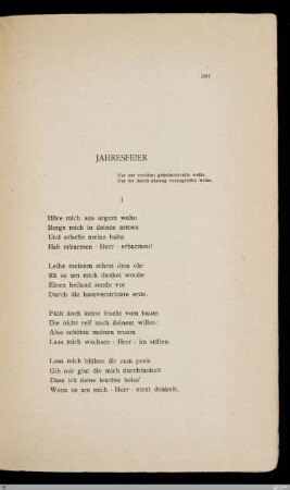 Jahresfeier
