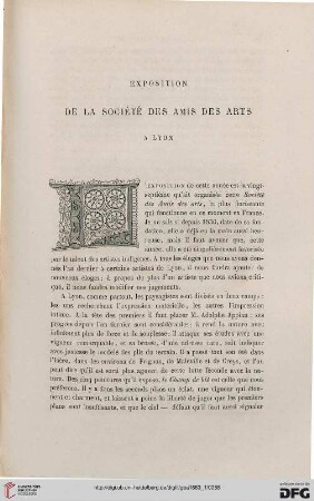 14: Exposition de la Société des Amis des Arts à Lyon