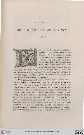 14: Exposition de la Société des Amis des Arts à Lyon