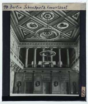 Berlin, Konzerthaus, ehem. Schauspielhaus,Berlin, Konzerthaus, Konzertsaal : Detail: Konzertsaal