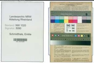 Entnazifizierung Emilie Schmidthals , geb. 16.03.1884 (Lehrerin)