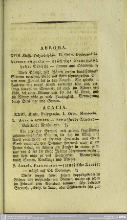 Alphabetische Folge der Gewächse nach ihrem botanischen oder lateinischen Namen