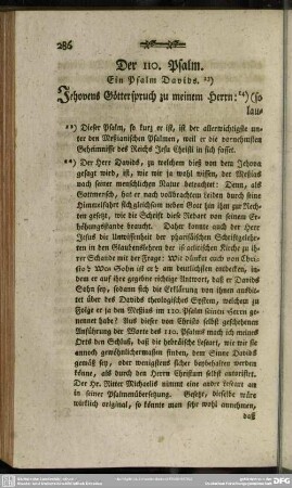 Der 110. Psalm. Ein Psalm Davids