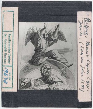 Raffael: Stich nach Mosaik in Kuppel der Chigi-Kapelle, Jupiter