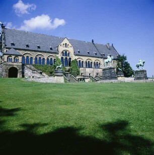 Goslar. Kaiserhaus der Kaiserpfalz. Ansicht von Südosten
