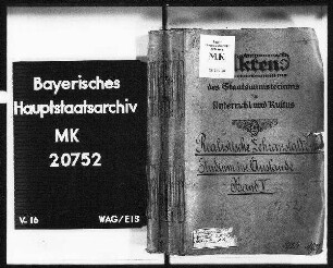 Technische Lehranstalten. Studium im Ausland; (Gesuche um Zulassung zur Prüfung von außerbayer. Mittelschulen).