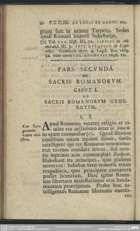 Pars Secunda De Sacris Romanorum