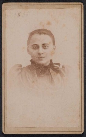 Porträt von Marie Bilkenroth : Porträt von Marie Bilkenroth. Visitfoto