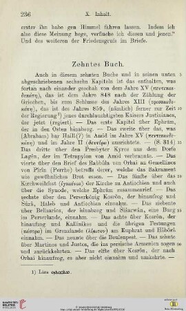 Zehntes Buch