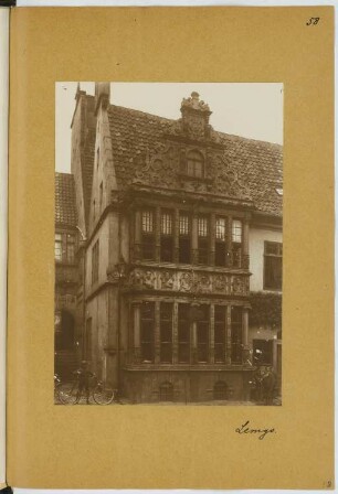 Rathaus, Lemgo: Ansicht von Norden (aus: Skizzen- und Fotoalbum 18)