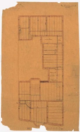 Wohnhaus Gneisenaustraße 110, Berlin-Kreuzberg: Grundriss 1. und 2. OG