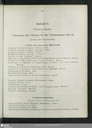 1. Reine und angewandte Mathematik