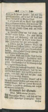 Triumph der Gedult