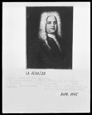 Bildnis des Giessener Universitätsprofessors Ludwig Heinrich Leo Hilchen