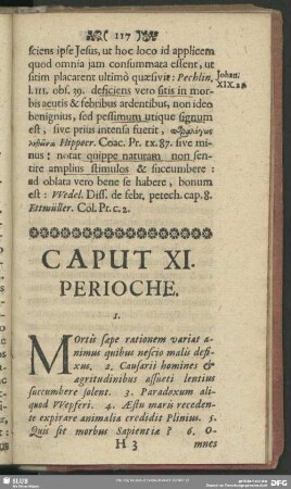 Caput XI. Perioche