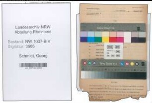Entnazifizierung Georg Schmidt , geb. 21.06.1899 (Volkswirt)