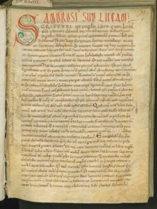 Glosa aus Ambrosius zum Lucas-Evangelium