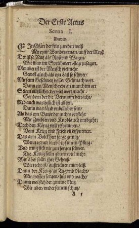 Der Erste Actus