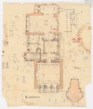 Schloss Posen, Posen Umbau: Aufmaß elliptischer Saal 1.OG