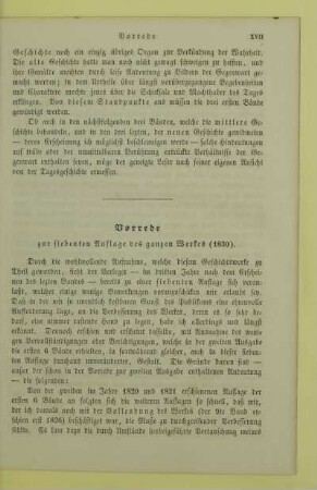 Vorrede zur ersten Auflage des achten und neunten Bandes (1826)