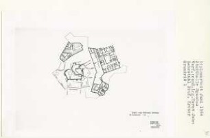 Stadt- und Festhaus, Berlin-Spandau (Diplomarbeit bei Willy Kreuer): Grundriss Kellergeschoss 1:200