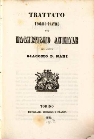 Trattato teorico-pratico sul magnetismo animale