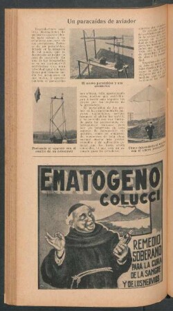 Un paracaídas de aviador