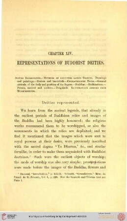 XIV. Representations of Buddhist deities