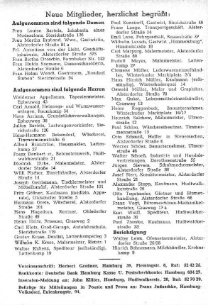 Neue Mitglieder, herzlichst begrüßt: