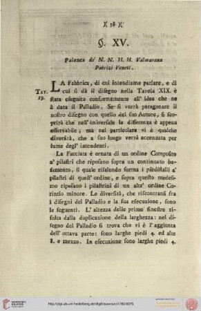 XV. Palazzo N.N.H.H. Valmarana