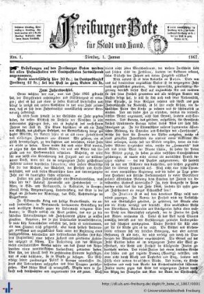 Nr. 1-14, Januar 1867
