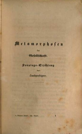Ludwig Achim's von Arnim sämmtliche Werke, 15. Landhausleben : Erzählungen