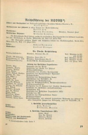 Reichsführung der NSDAP