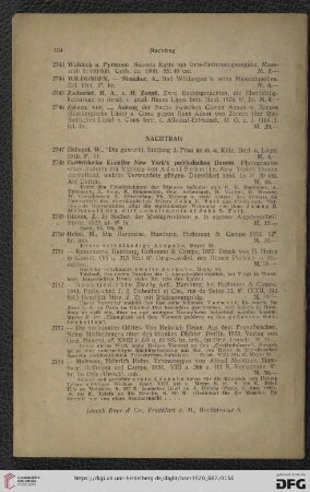 Nachtrag (Nr. 2747 - 2754)