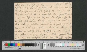 Postkarte an Werner von Melle