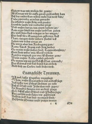 Euangelische Tyranney.