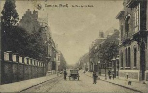 Comines (Nord) - La Rue de la Gare.