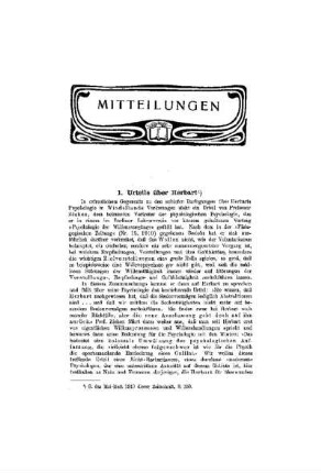 Urteile über Herbart