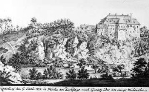 Weißenberg-Gröditz. Ortsansicht, nach Zeichnung von 1775
