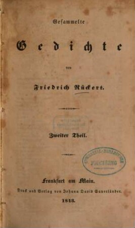 Gesammelte Gedichte, 2