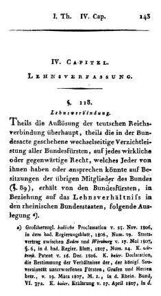 IV. Capitel. Lehnsverfassung.