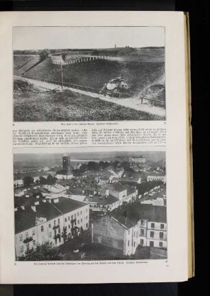 Die Festung Pultusk nach der Einnahme; im Hintergrund der Narew und das Schloß.