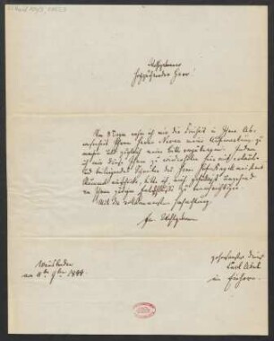 Brief an B. Schott's Söhne : 11.09.1844