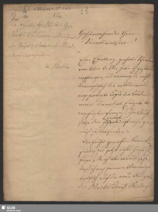 2b(4): Briefabschrift: Schlegel an Fr. Eichhorn; dat. Bonn, 13.11.1844.