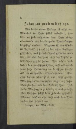 Zusatz zur zweiten Auflage.