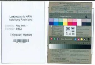 Entnazifizierung Herbert Thiwissen , geb. 01.03.1901 (Werbefachmann)